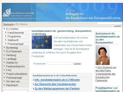 Screenshot kandidatenwatch.de