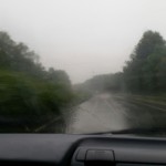 Regen auf der Autobahn Dortmund