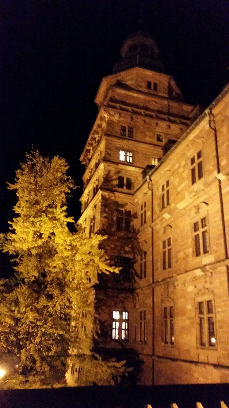 Schloss Aschaffenburg auch abends hübsch
