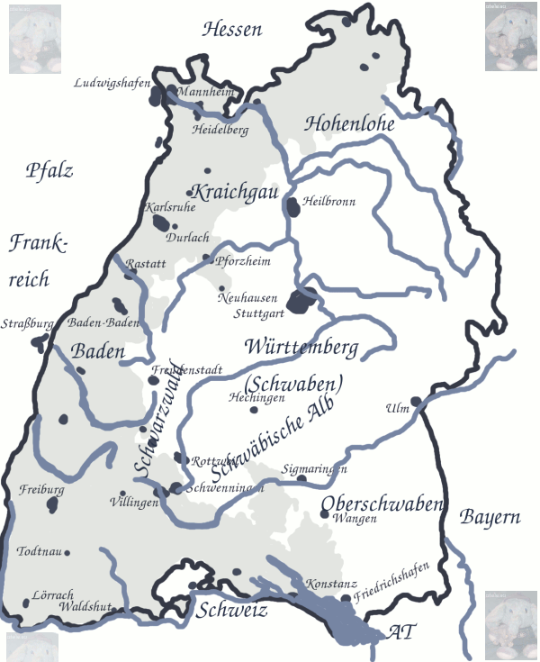 Landkarte BW