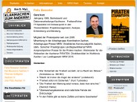 Webauftritt Piraten Aachen Kandidatenseite